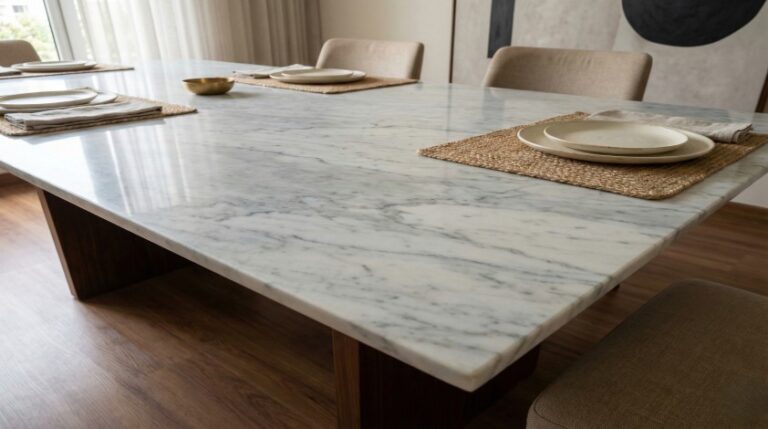 luxury Italian marble dining table