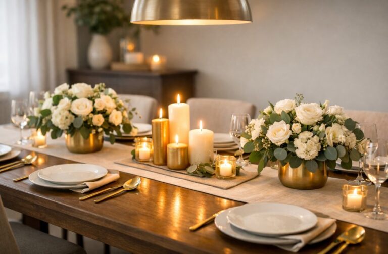 How to decorate dining table