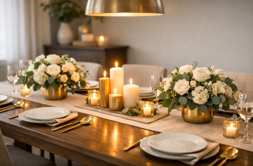 How to decorate dining table