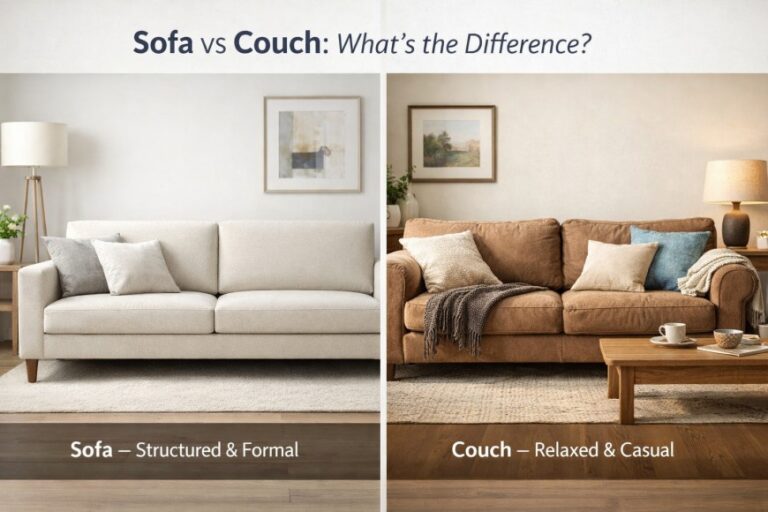 difference between sofa and couch