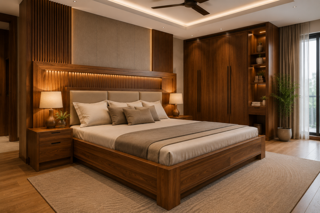 Teak wood cot