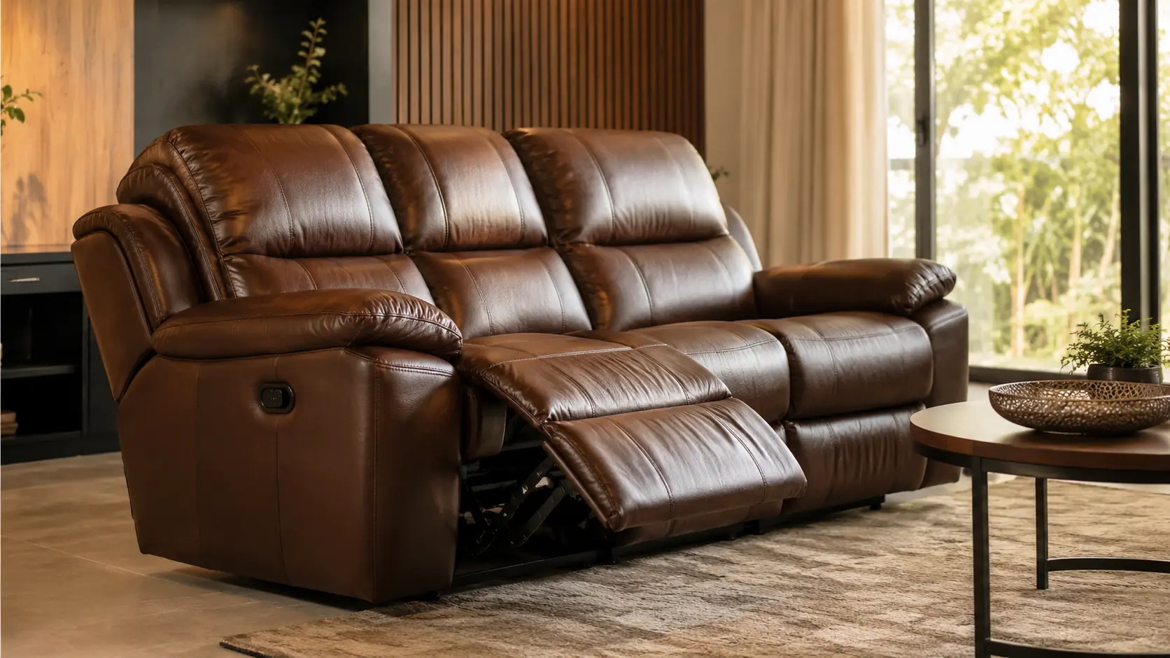Leather Recliner sofa