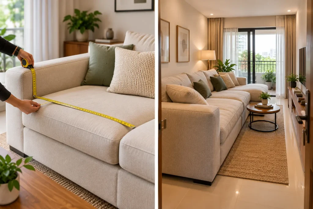 Sofa Looks Perfect Online? Why It Looks Huge at Home