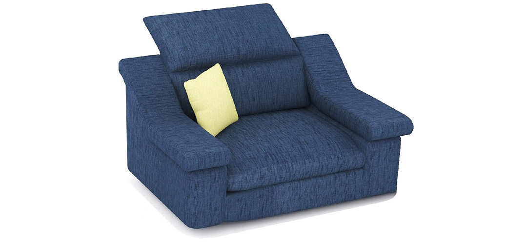 Suhaus-Sofa-Elle sofa-Side-1 seater-Navy blue