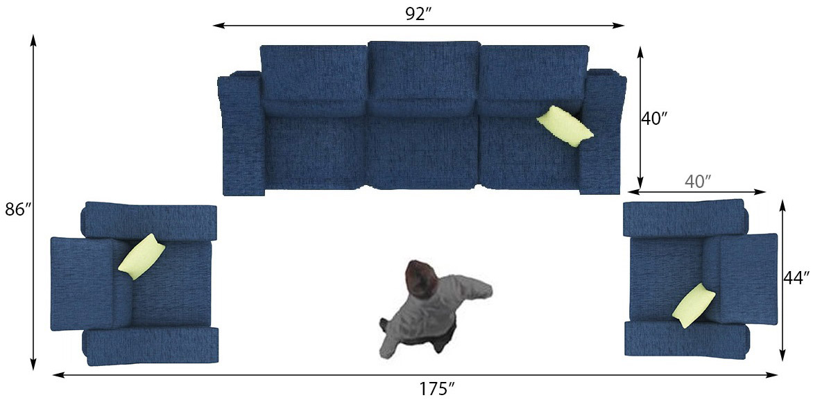 Suhaus-Sofa-Elle sofa-Top-3+1+1 seater-Navy blue
