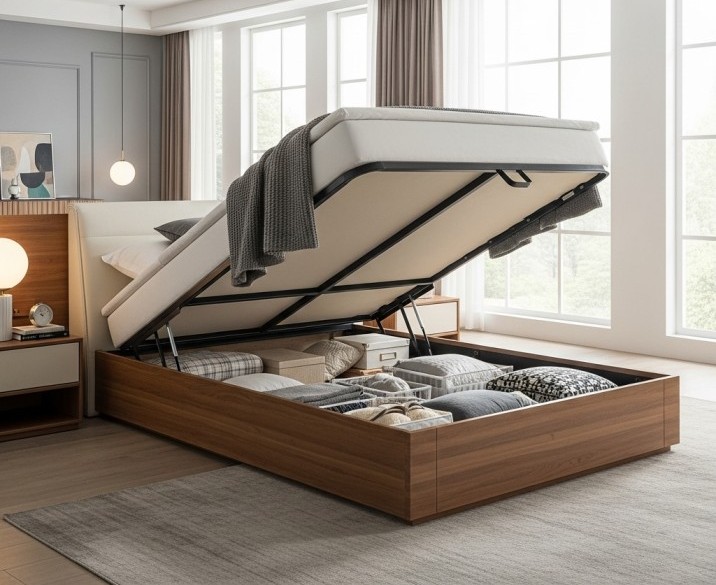 King size cot with storage
